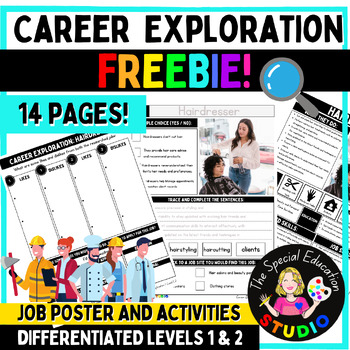 Preview of Career Exploration Freebie Vocational Job skill occupations readiness employment