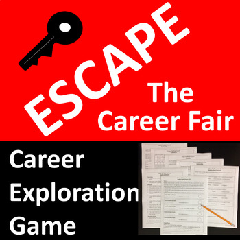 Preview of Career Exploration Fun Escape Activity Game