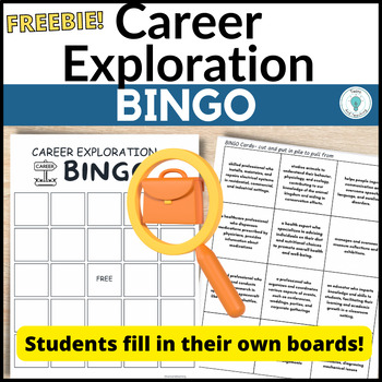 Preview of Middle School Career Exploration BINGO Game for Career Readiness
