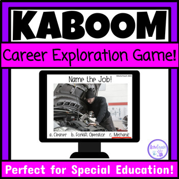 Preview of Career Exploration Game Vocational Skills Special Education Career Day Activity