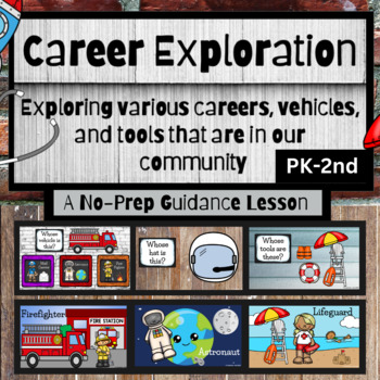 Preview of Career Exploration Google Slides Classroom Guidance Lesson