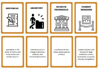 Preview of Career Exploration - History Career Cards
