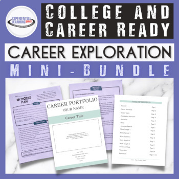 Preview of Career Exploration Mini-Bundle: Career PBL & Career Portfolio Template