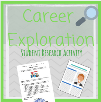Preview of Middle School Career Exploration Project