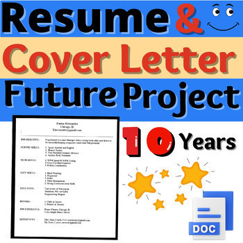 Preview of Career Exploration Resume Activity Cover Letter Future Resumes CTE Job Search