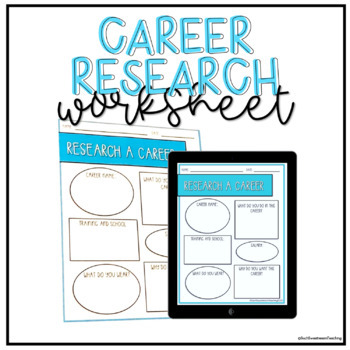 Preview of Career Exploration Special Ed Worksheet