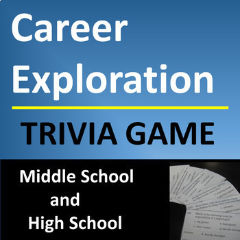 Preview of Career Exploration Trivia Game Fun Activity