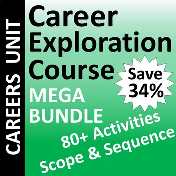 Preview of Career Exploration Unit Course Megabundle SAVE 30%