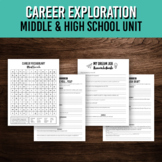 Career Exploration Unit | Middle and High School | Printab