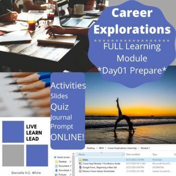 Preview of Career Exploration Unit | Readiness | Interests/Pathways | Day01 Prep