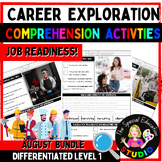Career Exploration Vocational Job skill occupations readin