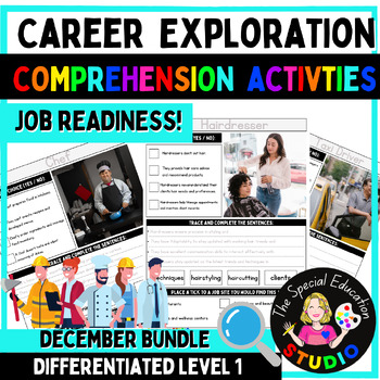 Preview of Career Exploration Vocational Job skill occupations readiness employment Dec 1