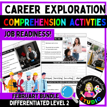 Preview of Career Exploration Vocational Job skill occupations readiness employment Feb 2