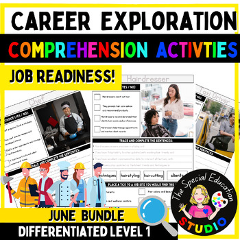 Preview of Career Exploration Vocational Job skill occupations readiness employment June 1