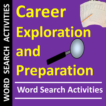 Preview of Career Exploration and Preparation Word Search Activities