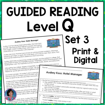 Preview of Print and Digital 4th & 5th Grade Reading Passages & Questions {Google Slides™}