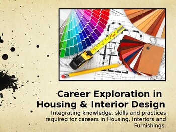 Preview of Career Exploration in Interior Design