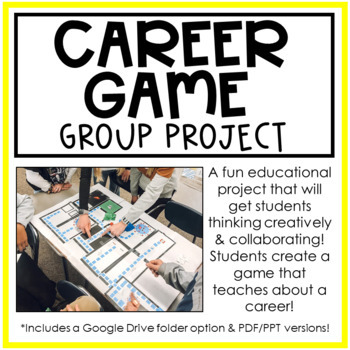 Preview of Career Game Project | Career Exploration | Career Technical Education | CTE