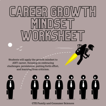 Preview of Career Growth Mindset Worksheet