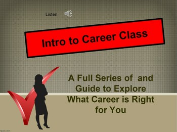 Preview of Career I Series (How do I figure out what career is right for me?)