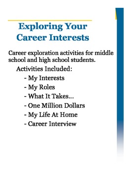 Preview of Career Interest Exploration for Middle/High School Students