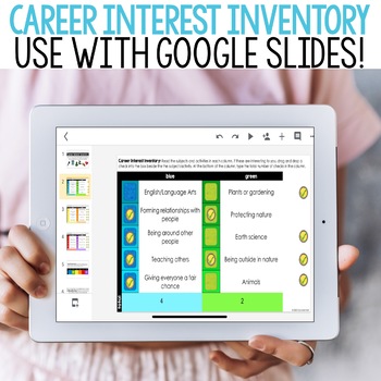 Preview of Career Interest Inventory Classroom Guidance Lesson Career Exploration Activity
