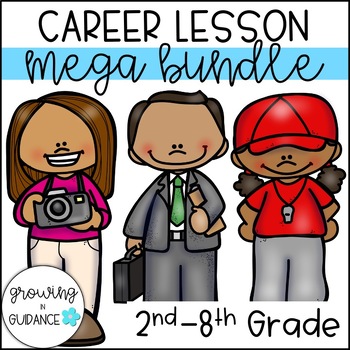 Preview of Career Exploration Lesson Mega Bundle: 2nd-8th Grade