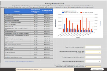 Preview of Career Planning: Most New Jobs - Data Analysis: Personal Finance Worksheet