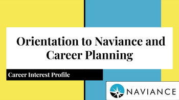 Preview of Career Planning PPT - Career Interest Profile step by step through Naviance