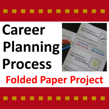 Preview of Career Planning Process Folded Paper Activity