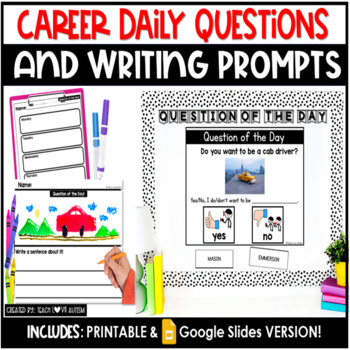 Career Question of the Day with Writing Prompts | Printable and Digital