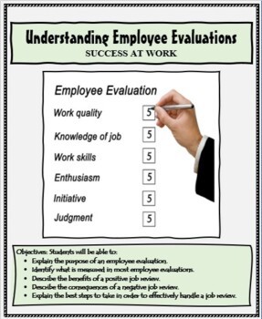 Preview of Career Readiness - Employment - Career Exploration - EMPLOYEE EVALUATIONS LESSON