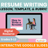 Resume Writing Lesson, Template, & Rubric - Career Readine