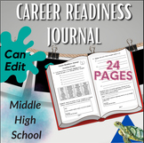 Career Exploration Goal Setting Journal for Middle or High