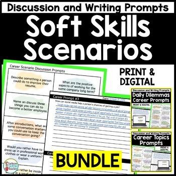 Preview of Soft Skills Scenarios Discussion Prompts for Career Exploration and Readiness
