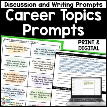 Preview of Soft Skills Discussion and Writing Prompts for Career Technical Education