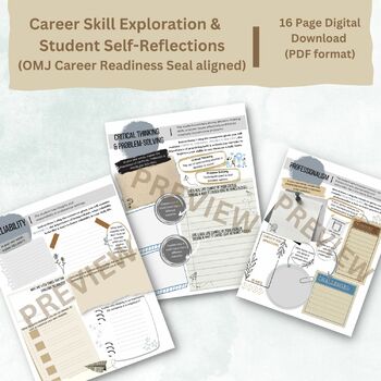 Preview of Career Readiness Seal- Student Reflections (OhioMeansJobs)