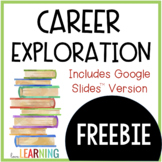 Career Exploration Research Activity Worksheet - Career Day