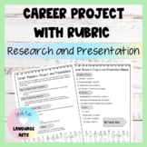 Career Research Project Directions and Rubric EDITABLE