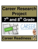 Career Research Project - Middle School-7th & 8th Grade l Distance Learning