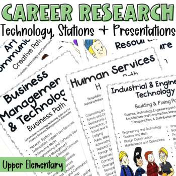 Preview of Career Research Project | School Counseling Career Exploration