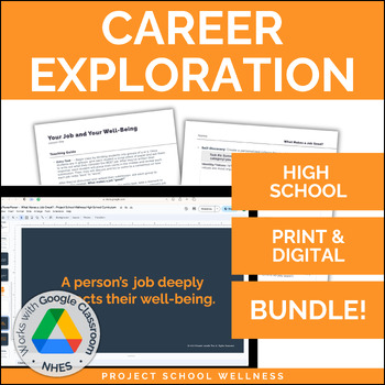 Preview of Career Research and Exploration Bundle | Skills-Based Health Curriculum