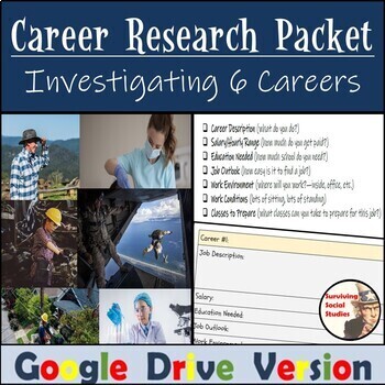 Preview of Career Research for Distance Learning: College and Career Readiness