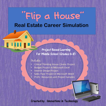 Preview of Career Simulation:  Real Estate Investor - "Flip" a House | Distance Learning