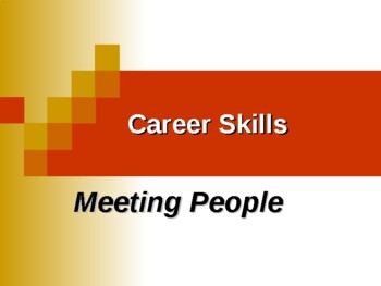 Preview of Career Skills No 1 ( Meeting People )