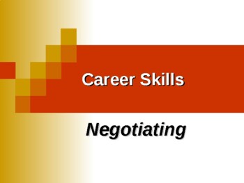 Preview of Career Skills No 7 ( Negotiating )