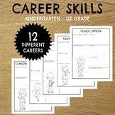 Career Skills Printables - 12 Career Choices - Kindergarte