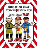 Career Themed Red Ribbon Week Posters and Activities