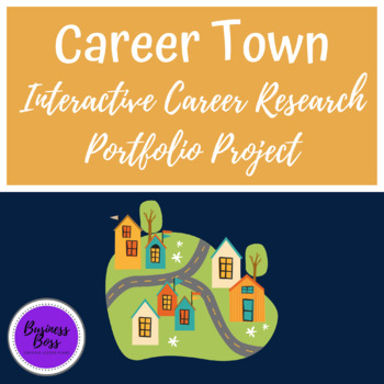 Preview of Career Town - Interactive Career Research Portfolio Project