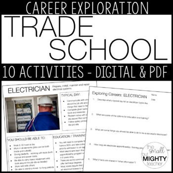 Preview of Career / Vocational Trade Schools Exploration